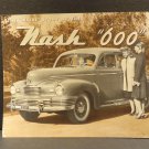 The "Inside" Story of the Nash "600" Sales Brochure 1946 The "Inside" Story of the Nash "600" Sales Brochure 1946