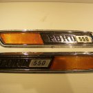 1968 - 1972 FORD 550 TRUCK HOOD SIDE EMBLEMS OEM #C8HB-16720-B 16721-B 69 70 71 1968 - 1972 FORD 550 TRUCK HOOD SIDE EMBLEMS OEM #C8HB-16720-B 16721-B 69 70 71