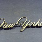 1971 72 73 74 75 76 77 78 Chrysler New Yorker Gold Emblem OEM 5 3/8" 1971 72 73 74 75 76 77 78 Chrysler New Yorker Gold Emblem OEM 5 3/8"