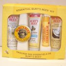 BURT'S BEES ESSENTIALS KIT TRAVEL SIZE CLEANSING CREAM HAND SALVE LOTION BALM +