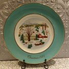Christmas on the Farm 1973 Avon Collector Plate by Enoch Wedgwood