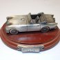 Aston Martin DB2/4 Danbury Mint Silver Plated Car on Wood Base Paper Weight