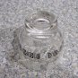 Vintage Libbey Glass Condiment Container Jar White Gold Black EUC