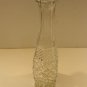 Anchor Hocking Wexford Clear Cut Glass Bud Vase w/ Label Vintage Made in USA