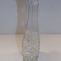 Anchor Hocking Wexford Clear Cut Glass Bud Vase w/ Label Vintage Made in USA