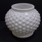 Vintage White Hobnail Glass Light Fixture Globe Flush Mount approx. 5" Hall Bath Vintage White Hobnail Glass Light Fixture Globe Flush Mount approx. 5" Hall Bath
