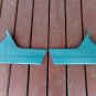 1963 Dodge Dart GT Quarter Window Rear Door Panel Interior Metal Trim OEM Pair