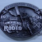 Belt Buckle Washington County Oregon Power Rents Rodeo 1994 Fair Commemorative Belt Buckle Washington County Oregon Power Rents Rodeo 1994 Fair Commemorative