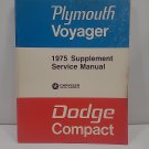1975 Plymouth Voyager Supplement Shop Service Manual OEM Factory Repair Book 1975 Plymouth Voyager Supplement Shop Service Manual OEM Factory Repair Book