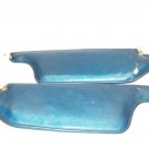 1970-1971 Plymouth Duster Valiant Blue Sun Visors OEM A-Body Scamp Dart Pair Set 1970-1971 Plymouth Duster Valiant Blue Sun Visors OEM A-Body Scamp Dart Pair Set