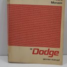 1966 Dodge Polara Monaco Custom 880 Service Manual OEM Factory Shop Repair Book 1966 Dodge Polara Monaco Custom 880 Service Manual OEM Factory Shop Repair Book