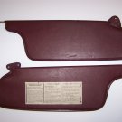 74-77 Plymouth Gran Fury Sunvisors Burgundy OEM Sun Visor C-Body Red Dark Pair