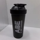 Black Shaker Bottle ABE 700 ml NEW UNUSED Protein Preworkout Supplement Black Shaker Bottle ABE 700 ml NEW UNUSED Protein Preworkout Supplement