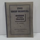 1941 Dodge Job Rated Trucks W Series Shop Manual OEM Original Service Book