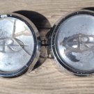 1965-1971 Buick Riviera Rally Wheel Center Caps Pair R Logo OEM