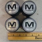 Modern Wheel Center Hub Caps Set of 4 Black 2 1/4" Plastic Modern Wheel Center Hub Caps Set of 4 Black 2 1/4" Plastic