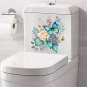 Butterfly Flowers Bathroom Toilet Wall Sticker Self-Adhesive Waterproof Removable Decorations