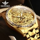High-End Men's Watches Waterproof Tungsten Steel Gold Automatic Mechanical Dragon Watch