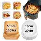 50/100Pcs Air Fryer Disposable Paper Liner Non-Stick Pan Parchment Baking Papers 50/100Pcs Air Fryer Disposable Paper Liner Non-Stick Pan Parchment Baking Papers
