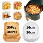 50/100Pcs Air Fryer Disposable Paper Liner Non-Stick Pan Parchment Baking Papers