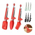 3 Non-Slip Stainless Steel Kitchen Cooking Food Tong Set. 3 Non-Slip Stainless Steel Kitchen Cooking Food Tong Set.