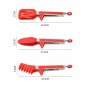 3 Non-Slip Stainless Steel Kitchen Cooking Food Tong Set.