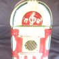 Juke Box Ceramic Cookie Jar Storage Container MINT