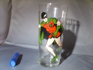 Robin from Batman 1978 DC comics Pepsi Collector Series Glass