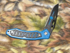 Black Squall Blue Tactical Chipaway Cutlery 4 1/2 " Closed Collectible Collector Knife