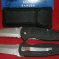 Black Delta Ranger Locking Tactical 4 3/4 " Closed Flying Falcon Collectible Collector Knife