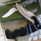 Black Defender 4 3/4 " Lockback Closed Collectible Collector Pocket Knife