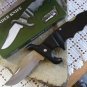 Black Defender 4 3/4 " Lockback Closed Collectible Collector Pocket Knife