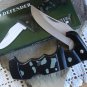 Black Defender Camo 4 3/4 " Lockback Closed Collectible Collector Pocket Knife