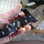 Black Defender Camo 4 3/4 " Lockback Closed Collectible Collector Pocket Knife