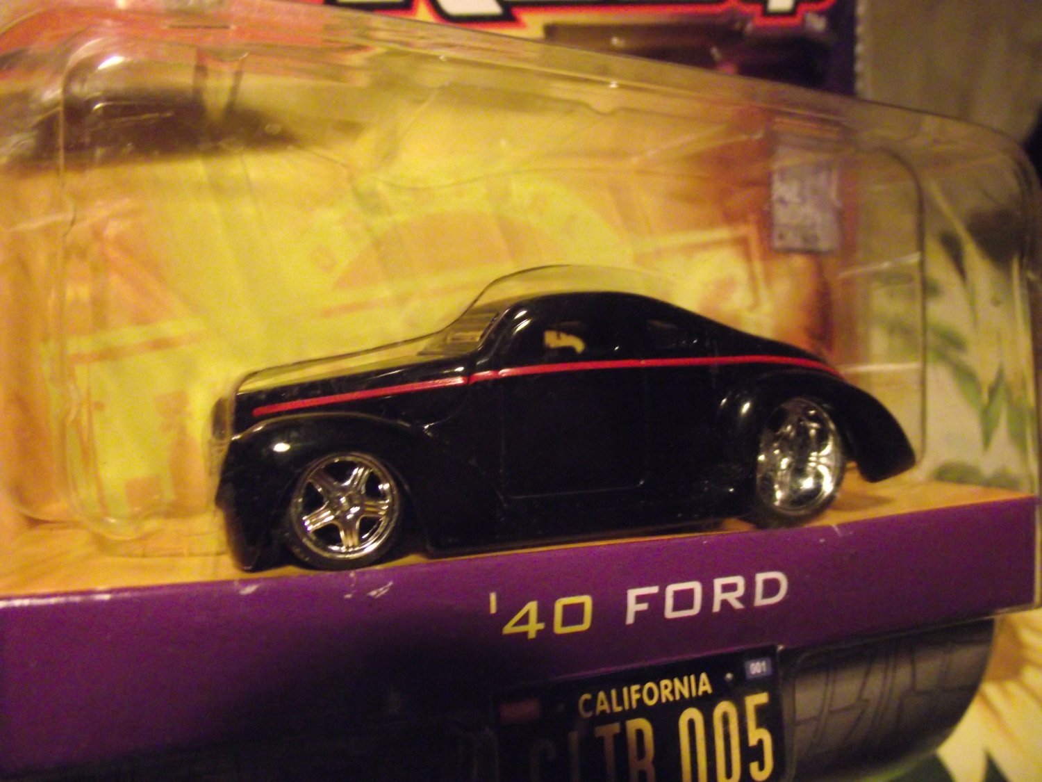 Jada D-Rods D Rods Black 1940 Custom Ford Hotrod Die Cast Car