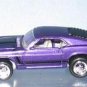 Johnny Lightning JL 1970 Purple Boss Mustang Die Cast Car & Collector Coin
