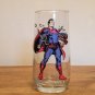 Superman Breaking Chains 1975 Rounded Bottom Variant Super Hero Glass by Pepsi! VHTF Near Impossible