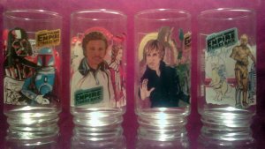 ESB BUTTON BOTTOM THIN DECAL Star Wars HOLY GRAIL Super RARE SET BK Glasses VHTF