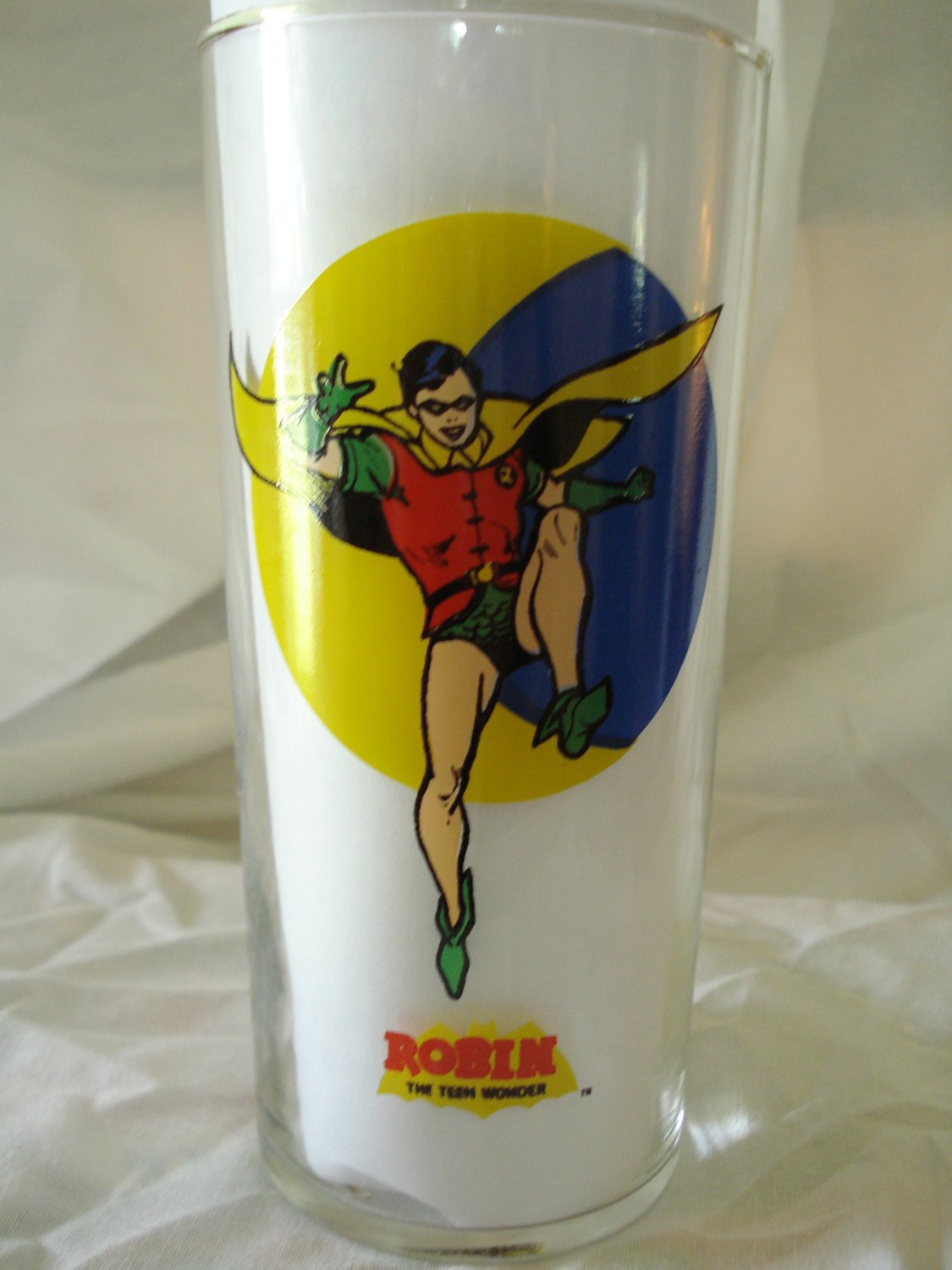 Robin Batman 1993 Vintage Batman DC Comics Super Powers Glass