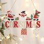 Wooden Christmas Pendants Door Wall  Decor cristmas Tree Hanging Ornaments For Home.