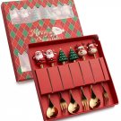Christmas Fork And Spoon Set, Stainless Steel Creative Tableware,Coffee Tea  Forks And Spoons