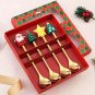 Christmas Fork And Spoon Set, Stainless Steel Creative Tableware,Coffee Tea  Forks And Spoons