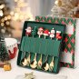 Christmas Fork And Spoon Set, Stainless Steel Creative Tableware,Coffee Tea  Forks And Spoons