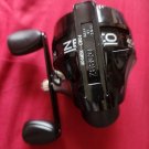 Zebco 404 fishing reel ONLY 90 yards 15 lbs dual knobs BLACK (free shipping)