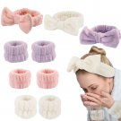 3pcs Wash Face Headband Skin Care Wristbands Girls Sweatbands Bathroom Accessories