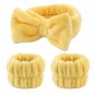 3pcs Wash Face Headband Skin Care Wristbands Girls Sweatbands Bathroom Accessories