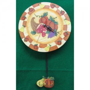 *~NEW Harvest/Fall Pendulum Clock