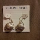 *~New Sterling Silver Sea Shell Earrings