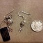*~New Sterling Silver floral dangle earrings