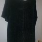 *~NWOT Vintage ALFRED DUNNER S/s Black Metallic top sz L